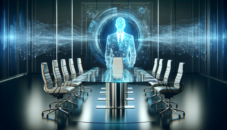 Illustration for: Bank CEO Deploys AI Clone for Earnings Call, Eyes OpenAI Enterprise Deal