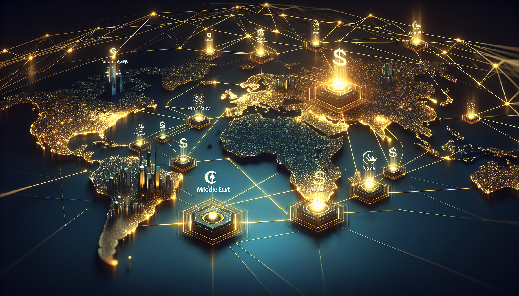 Illustration for: Thiel Capital Exec Warns Markets Underpricing Middle East AI Pullback Risk