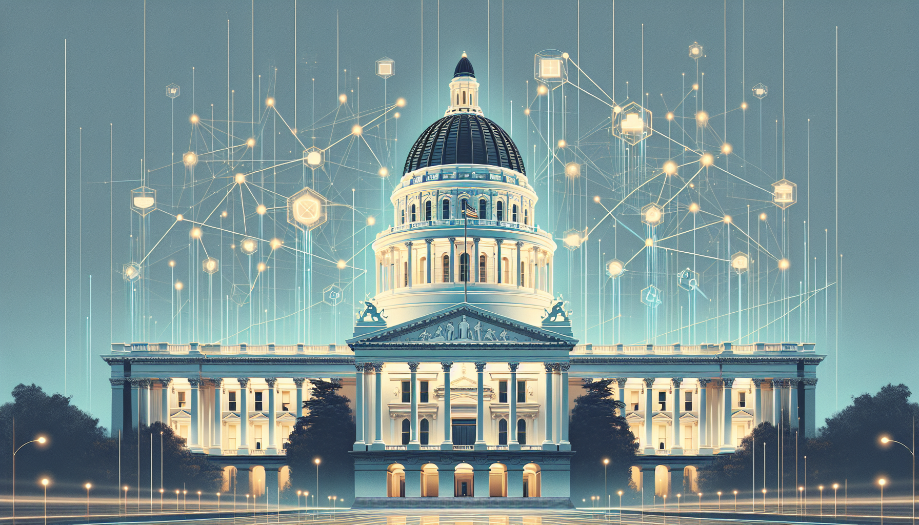 Illustration for: Newsom Launches Digital Democracy Push for AI Policy Input