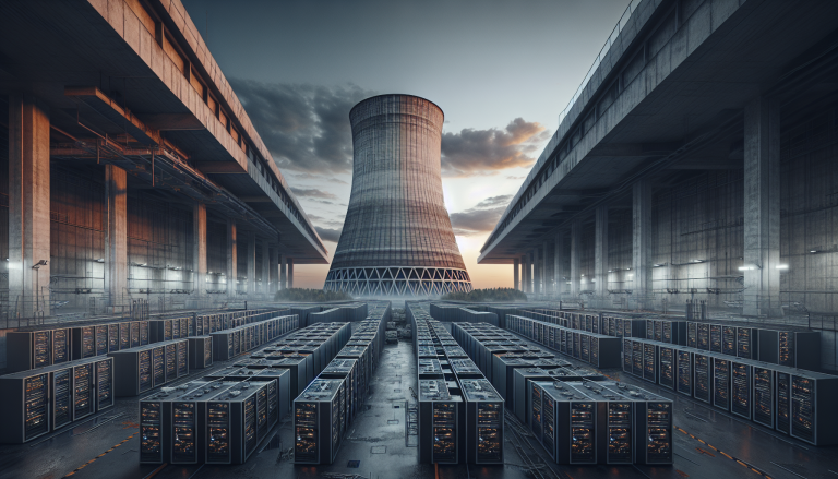Illustration for: Nuclear-Powered AI Startup Fermi Fails to Land Single Client