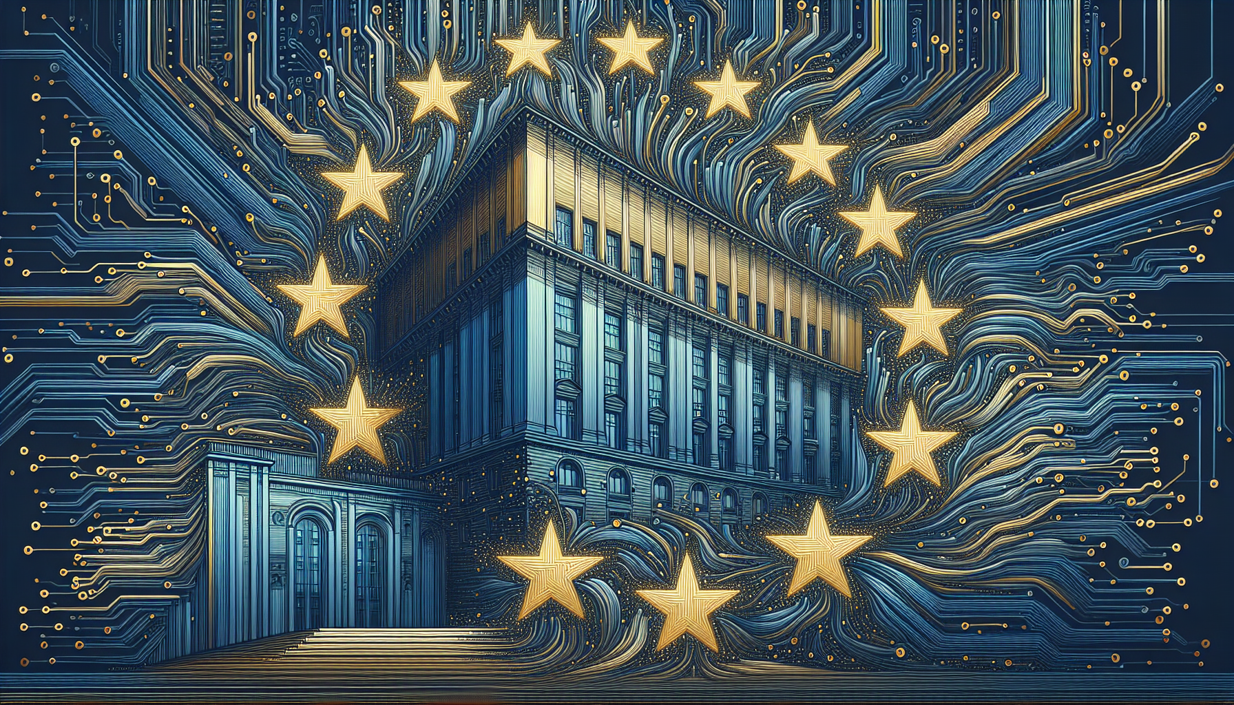 Illustration for: EU Reaches Deal on Scaled-Back AI Regulations